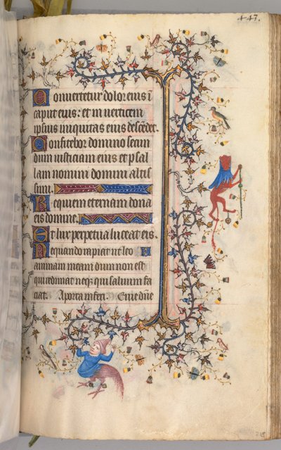 Horas de Carlos el Noble, rey de Navarra (1361-1425): fol. 216r, Texto de Master of the Brussels Initials and Associates