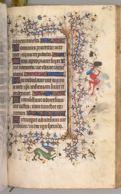 Horas de Carlos el Noble, rey de Navarra (1361-1425): fol. 223r, Texto de Master of the Brussels Initials and Associates