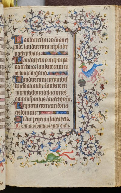 Horas de Carlos el Noble, rey de Navarra (1361-1425): fol. 251r, Texto de Master of the Brussels Initials and Associates