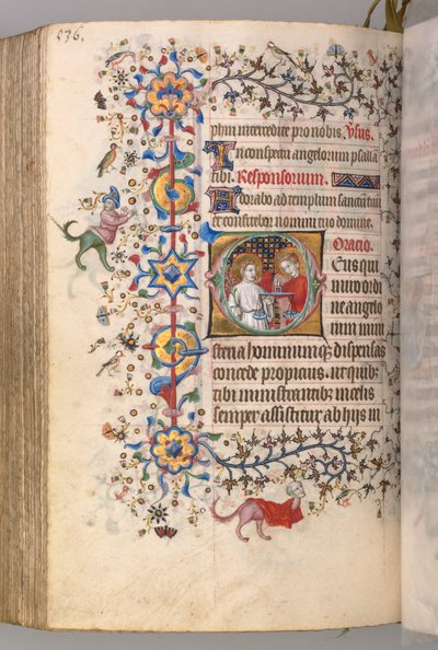 Horas de Carlos el Noble, rey de Navarra (1361-1425): fol. 262v, Texto de Master of the Brussels Initials and Associates