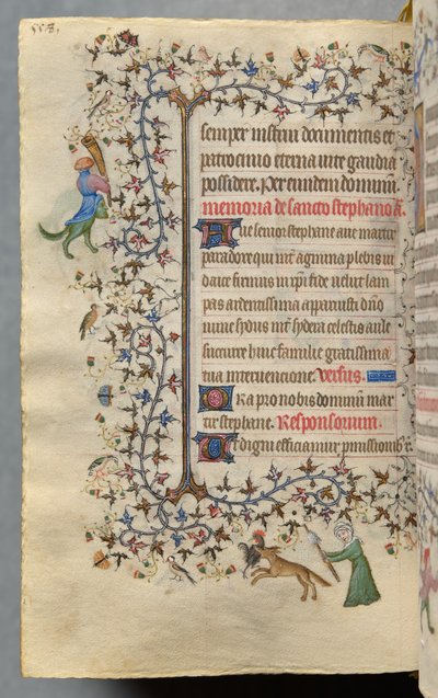 Horas de Carlos el Noble, rey de Navarra (1361-1425): fol. 273v, Texto de Master of the Brussels Initials and Associates