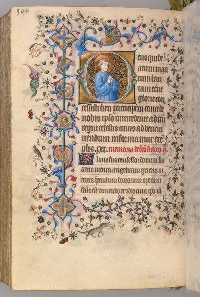 Horas de Carlos el Noble, rey de Navarra (1361-1425): fol. 291v, Texto de Master of the Brussels Initials and Associates