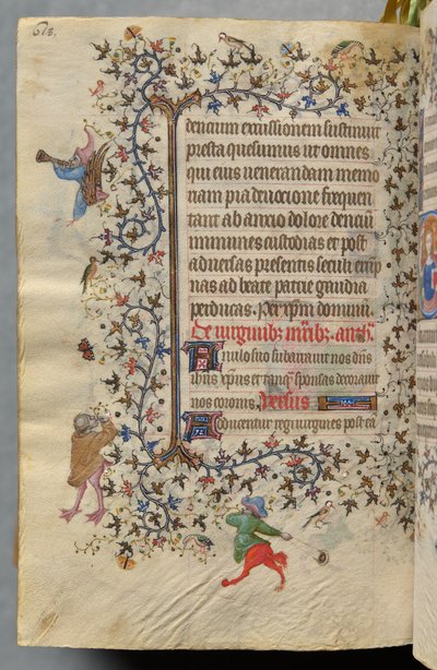 Horas de Carlos el Noble, rey de Navarra (1361-1425): fol. 303vr, Texto de Master of the Brussels Initials and Associates