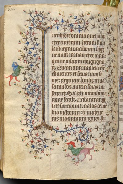 Horas de Carlos el Noble, rey de Navarra (1361-1425), fol. 319v, Texto de Master of the Brussels Initials and Associates