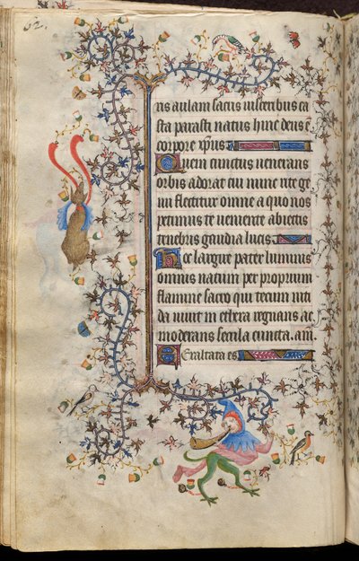 Horas de Carlos el Noble, rey de Navarra (1361-1425): fol. 31v, Texto de Master of the Brussels Initials and Associates