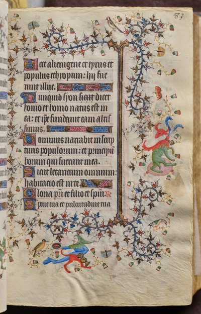 Horas de Carlos el Noble, rey de Navarra (1361-1425): fol. 42r, Texto de Master of the Brussels Initials and Associates