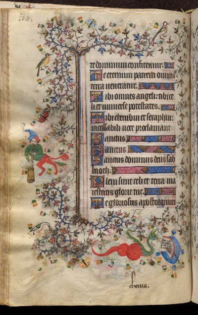 Horas de Carlos el Noble, rey de Navarra (1361-1425): fol. 52v, Texto de Master of the Brussels Initials and Associates