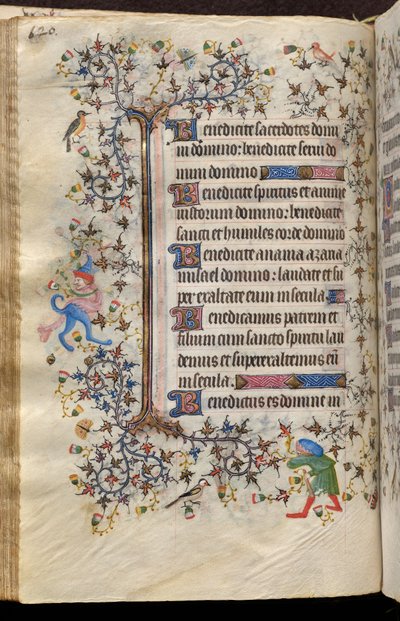 Horas de Carlos el Noble, rey de Navarra (1361-1425): fol. 60v, Texto de Master of the Brussels Initials and Associates