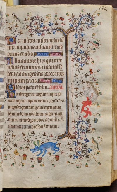 Horas de Carlos el Noble, rey de Navarra (1361-1425): fol. 66r, Texto de Master of the Brussels Initials and Associates