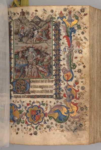 Horas de Carlos el Noble, Rey de Navarra 1361-1425: fol. 101r, Texto, c. 1405 de Master of the Brussels Initials and Associates