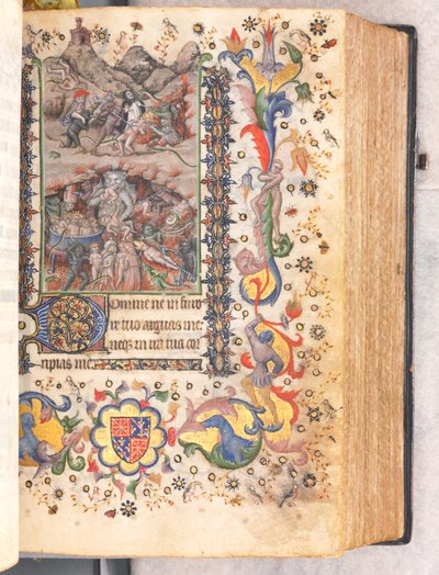 Horas de Carlos el Noble, Rey de Navarra 1361-1425: fol. 106r, Juicio Final, c. 1405 de Master of the Brussels Initials and Associates