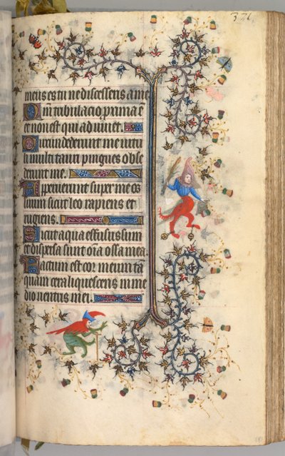 Horas de Carlos el Noble, Rey de Navarra 1361-1425: fol. 181r, Texto, c. 1405 de Master of the Brussels Initials and Associates