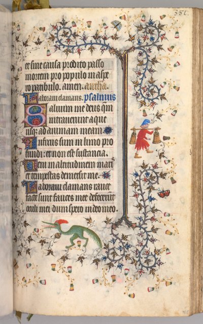 Horas de Carlos el Noble, Rey de Navarra: fol. 186r, Texto de Master of the Brussels Initials and Associates