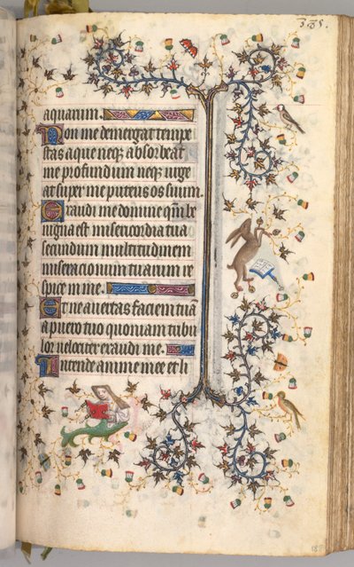 Horas de Carlos el Noble, Rey de Navarra 1361-1425: fol. 188r, Texto, c. 1405 de Master of the Brussels Initials and Associates
