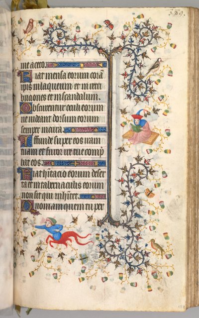 Horas de Carlos el Noble, Rey de Navarra 1361-1425: fol. 189r, Texto, c. 1405 de Master of the Brussels Initials and Associates