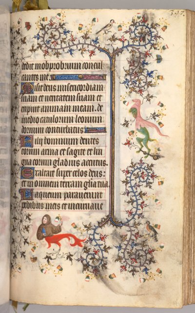 Horas de Carlos el Noble, Rey de Navarra 1361-1425: fol. 193r, Texto, c. 1405 de Master of the Brussels Initials and Associates