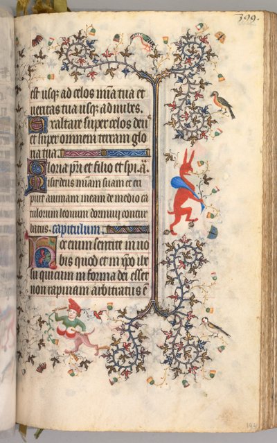 Horas de Carlos el Noble, Rey de Navarra 1361-1425: fol. 194r, Texto, c. 1405 de Master of the Brussels Initials and Associates