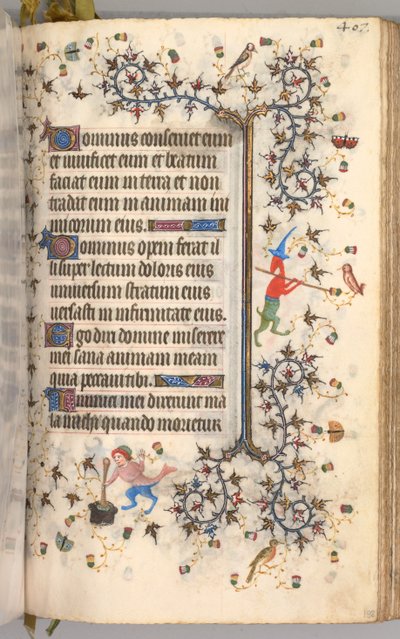 Horas de Carlos el Noble, Rey de Navarra: fol. 198r, Texto de Master of the Brussels Initials and Associates
