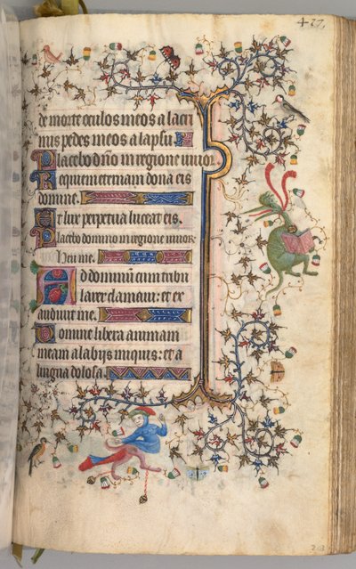 Horas de Carlos el Noble, Rey de Navarra 1361-1425: fol. 203r, Texto de Master of the Brussels Initials and Associates