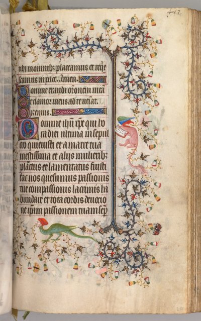 Horas de Carlos el Noble, Rey de Navarra 1361-1425: fol. 2041r, Texto, c. 1405 de Master of the Brussels Initials and Associates