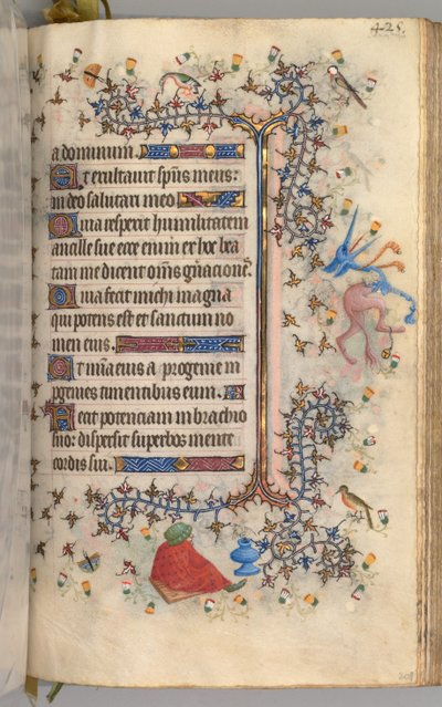 Horas de Carlos el Noble, Rey de Navarra 1361-1425: fol. 207r, Texto de Master of the Brussels Initials and Associates
