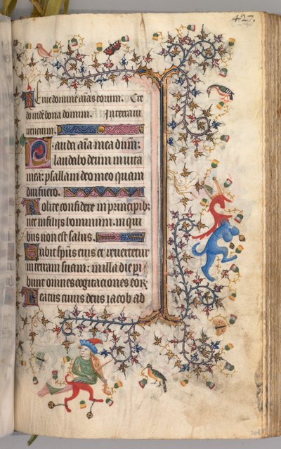 Horas de Carlos el Noble, Rey de Navarra 1361-1425: fol. 208r, Texto, c. 1405 de Master of the Brussels Initials and Associates