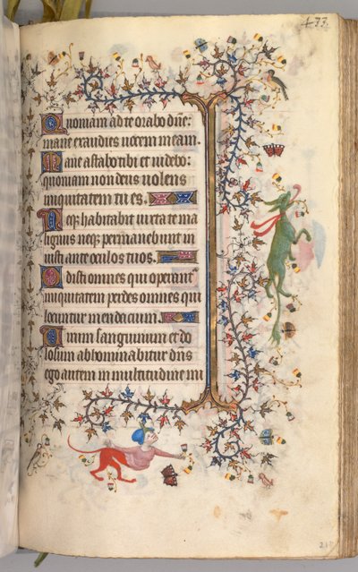 Horas de Carlos el Noble, Rey de Navarra 1361-1425: fol. 211r, Texto, c. 1405 de Master of the Brussels Initials and Associates