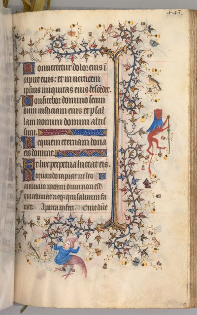 Horas de Carlos el Noble, Rey de Navarra: fol. 216r, Texto de Master of the Brussels Initials and Associates
