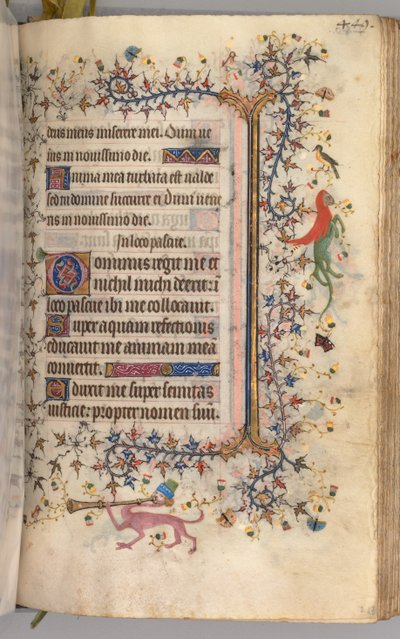 Horas de Carlos el Noble, Rey de Navarra 1361-1425: fol. 219r, Texto, c. 1405 de Master of the Brussels Initials and Associates