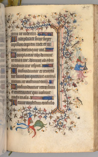 Horas de Carlos el Noble, Rey de Navarra 1361-1425: fol. 232r, Texto, c. 1405 de Master of the Brussels Initials and Associates