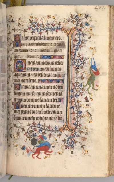 Horas de Carlos el Noble, Rey de Navarra 1361-1425: fol. 233r, Texto de Master of the Brussels Initials and Associates