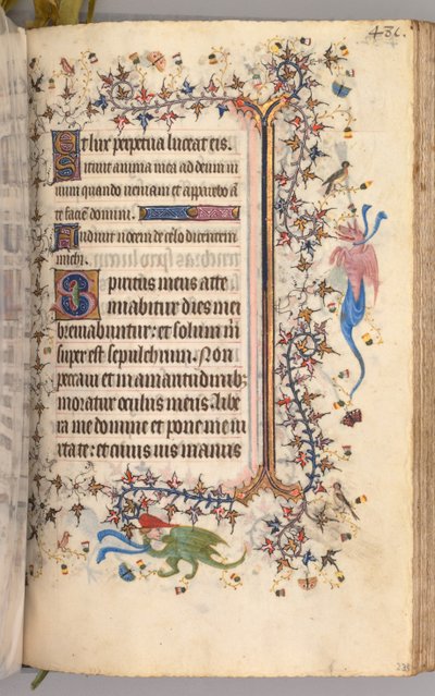 Horas de Carlos el Noble, Rey de Navarra 1361-1425: fol. 234r, Texto, c. 1405 de Master of the Brussels Initials and Associates