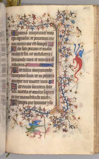 Horas de Carlos el Noble, Rey de Navarra 1361-1425: fol. 240r, Texto, c. 1405 de Master of the Brussels Initials and Associates