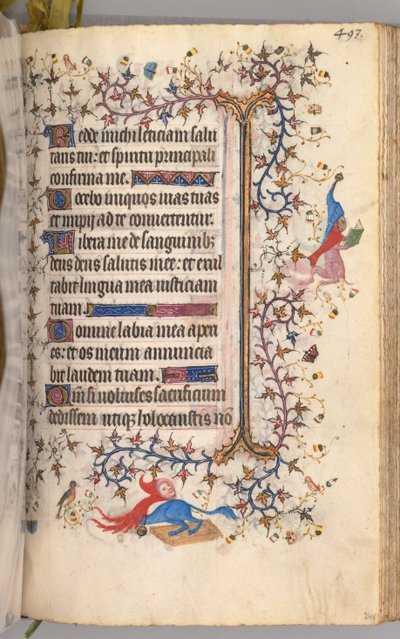 Horas de Carlos el Noble, Rey de Navarra 1361-1425: fol. 241r, Texto, c. 1405 de Master of the Brussels Initials and Associates