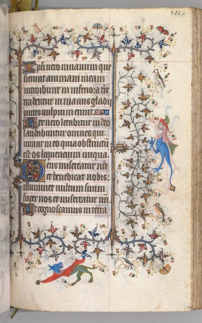 Horas de Carlos el Noble, Rey de Navarra 1361-1425: fol. 245r, Texto, c. 1405 de Master of the Brussels Initials and Associates