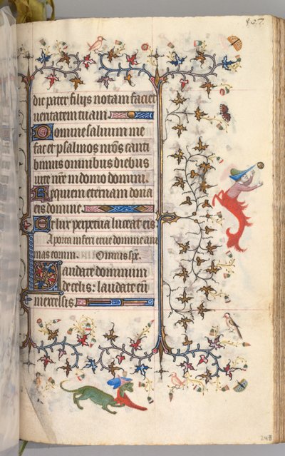 Horas de Carlos el Noble, Rey de Navarra 1361-1425: fol. 248r, Texto, c. 1405 de Master of the Brussels Initials and Associates