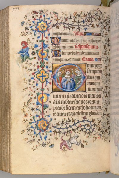 Horas de Carlos el Noble, Rey de Navarra 1361-1425, fol. 283v, Mártires: Santo no identificado de Master of the Brussels Initials and Associates