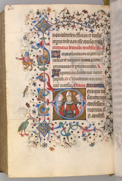 Horas de Carlos el Noble, Rey de Navarra 1361-1425, fol. 294v, Los Confesores, c. 1405 de Master of the Brussels Initials and Associates