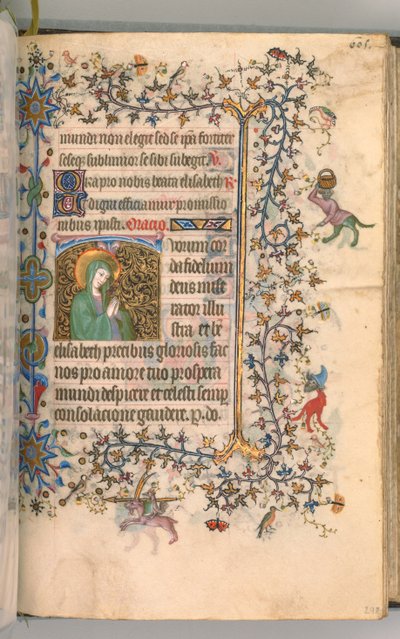 Horas de Carlos el Noble, Rey de Navarra, fol. 297r, Santa Isabel de Master of the Brussels Initials and Associates