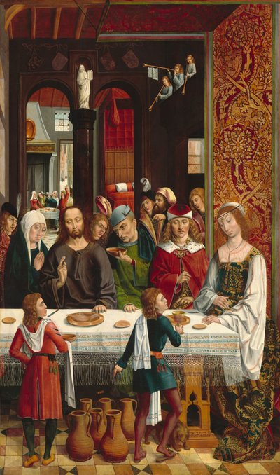 Las Bodas de Caná, c. 1495-1497 de Master of the Catholic Kings