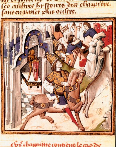 Representación de Cadmo, fundador de la ciudad de Tebas en la antigua Grecia de Master of the Champion des Dames