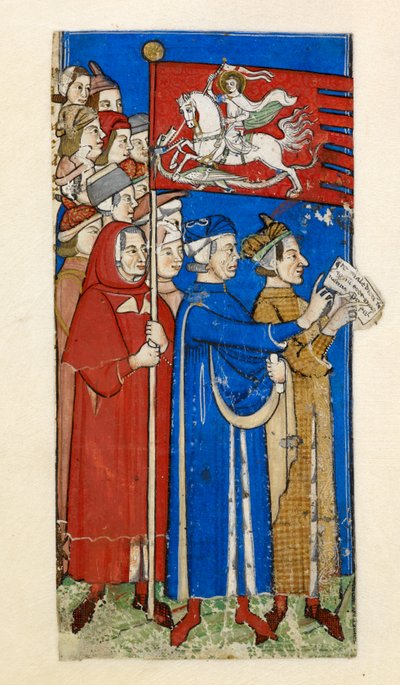 Cocharelli, Tratado sobre los vicios y las virtudes, Add MS 27695, f.10r, c.1330-40 (pigmento sobre pergamino) de Master of the Cocharelli Codex