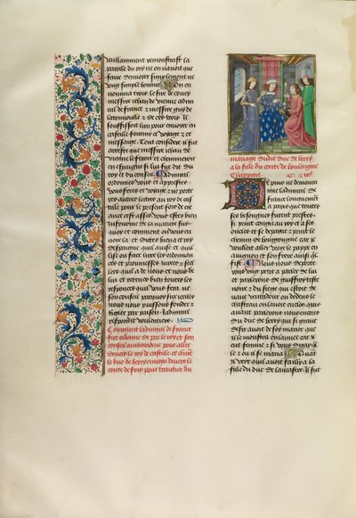 El Rey de Francia envía un mensajero al Rey de España de Master of the Copenhagen Caesar