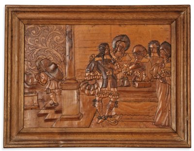 Panel de intarsia de Eger, mediados del siglo XVII de Master of the Decorated Background