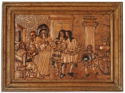 Panel de intarsia de Eger, mediados del siglo XVII de Master of the Decorated Background