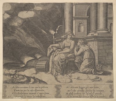 Placa 27: Proserpina da a Psique la caja de belleza, de 