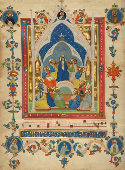 Pentecost de Master of the Dominican Effigies