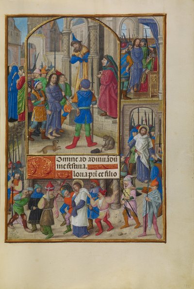 Cristo ante Caifás de Master of the Dresden Prayer Book