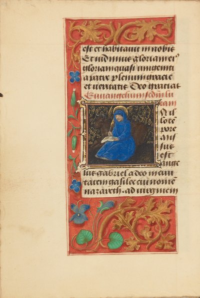 Inicial I: San Lucas de Master of the Dresden Prayer Book