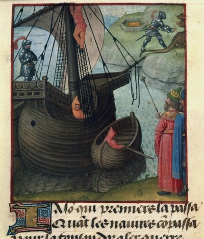 Jasón y el Argo de "Le Roman de la Rose de Master of the Dresden Prayer Books